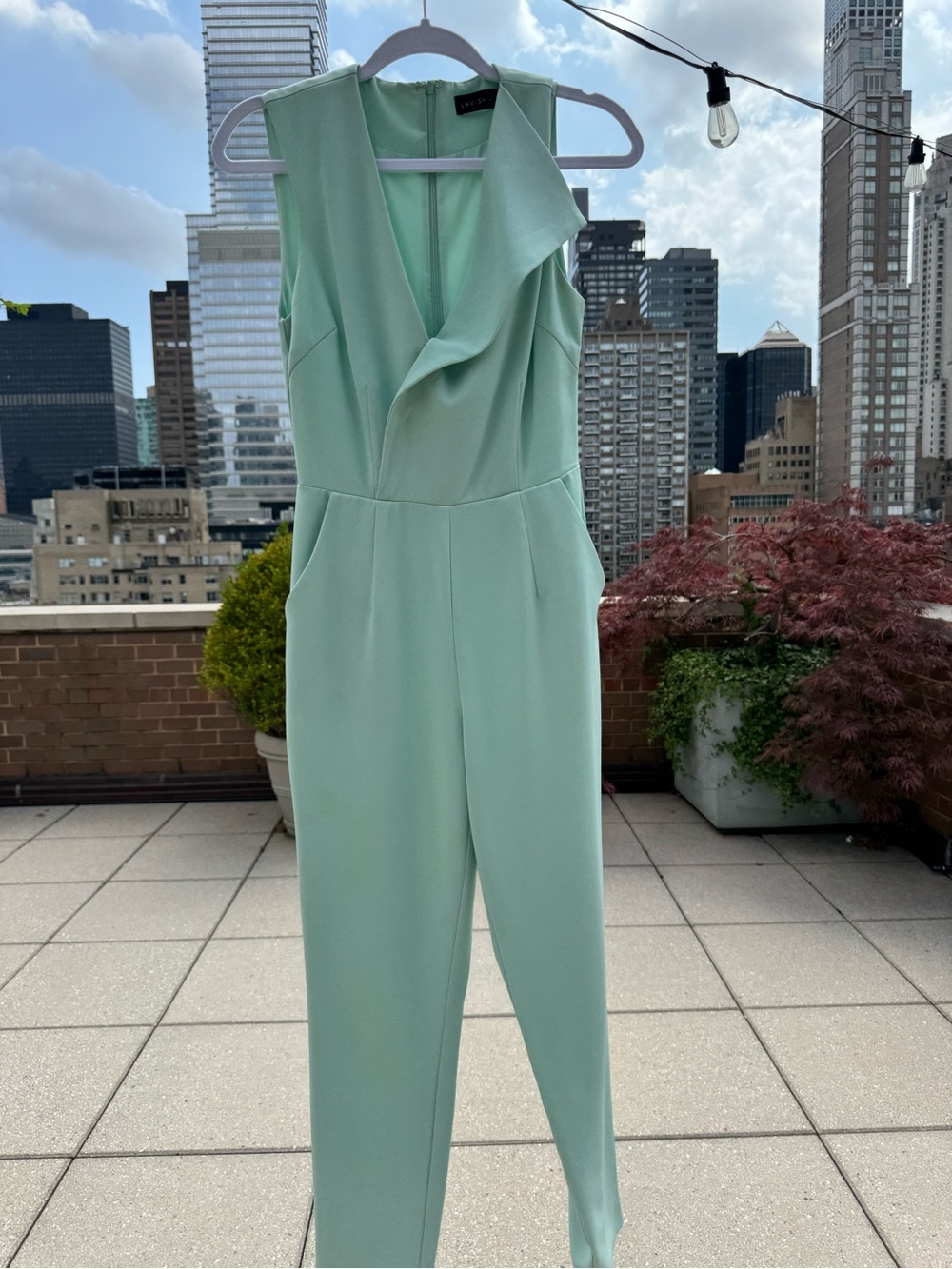 Lavish Alice Mint Green Sleeveless Jumpsuit